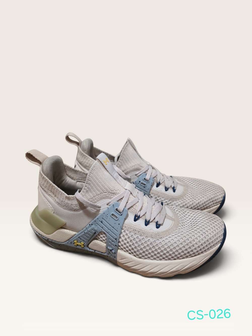 Under Armour Project Rock 4 Stone Breaker Blue Training Shoes 3026445-100 Size 9